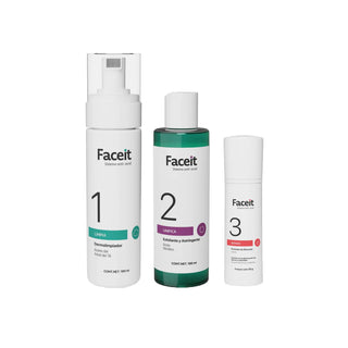 FACEIT - Kit Sistema Anti-acné de 3 Pasos