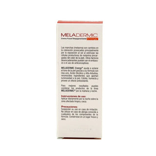 Meladermic Energy - Crema Despigmentante - Uva Ursi + Vitamina C - 50g - Tienda Farmapiel