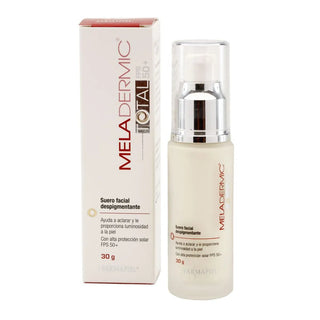Meladermic Total FPS 50+ - Suero Despigmentante con Fotoprotección - Alfa-arbutina - 30g - Tienda Farmapiel