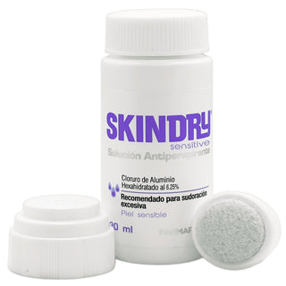 Skindry Sensitive - Antiperspirante - Cloruro de Aluminio 6.25% - 20ml - Tienda Farmapiel