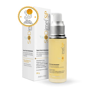 SODimel Suero Antioxidante | Serum Antiedad e Hidratante | Previene Arrugas y Daño Solar |  30g