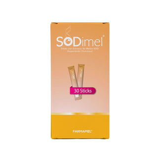 SODimel Sticks | Defensa Antioxidante y Protección Celular | Formato Soluble con Extracto de Melón y Sin Azúcar | 30 Unidades