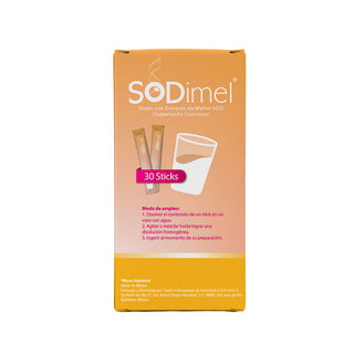 SODimel Sticks | Defensa Antioxidante y Protección Celular | Formato Soluble con Extracto de Melón y Sin Azúcar | 30 Unidades