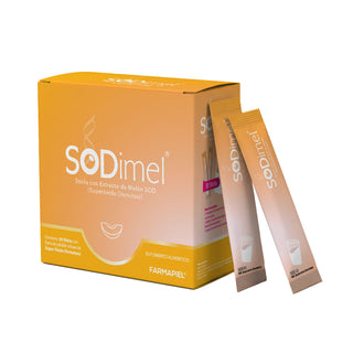 SODimel Sticks | Defensa Antioxidante y Protección Celular | Formato Soluble con Extracto de Melón y Sin Azúcar | 30 Unidades