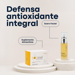 SODimel Suero Antioxidante | Serum Antiedad e Hidratante | Previene Arrugas y Daño Solar |  30g