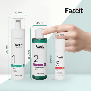FACEIT - Kit Sistema Anti-acné de 3 Pasos
