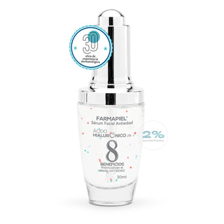 Farmapiel Sérum Facial Antiedad con Ácido Hialurónico 2% - 30g