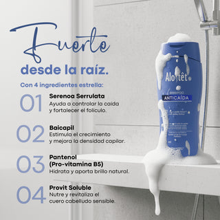 Alostêt Shampoo Anticaída - Aroma Clásico - 400ml