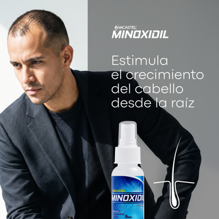 Anacastel Minoxidil 5% | Tratamiento Anticaída para Cabello y Barba | Presentación Spray 60ml