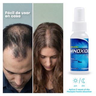 Anacastel Minoxidil 5% | 6 Meses de Tratamiento Anticaída para Cabello y Barba | Presentación Spray 60ml