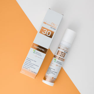 SKINPRO Gel con Color FPS 30 | Melanina en Microesponjas | Protección UVA/UVB y Luz Azul con Efecto Mate | 50g