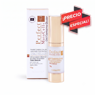 PMC Gel Contorno de Ojos +45 Años con Ácido Hialurónico | Antiarrugas y Antiojeras | 15g