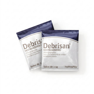 Debrisan Polvo Cicatrizante con Dextranómero para Heridas | Indicado para Pie Diabético y Úlceras | 10 Sobres de 2.5g