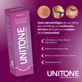 UNITONE Suero Despigmentante | 5% de Ácido Tranexámico | Unificación del Tono y Luminosidad para Todo Tipo de Piel | 50g