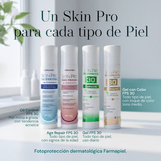 SKINPRO Age Repair Gel Fotoprotector FPS 30 | Todo Tipo de Piel | Prevención de Signos de la Edad y Arrugas Finas | Acción Antioxidante e Hidratante | 50 g