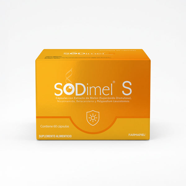 SODimel S Suplemento Alimenticio para Fotoprotección y Fotoenvejecimiento | SOD y Polypodium | 60 Cápsulas