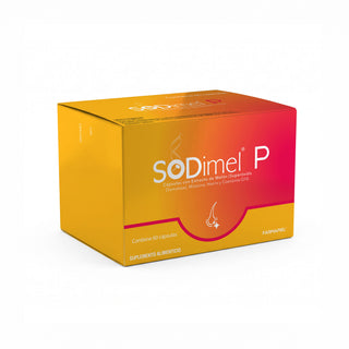 SODimel P Suplemento Alimenticio Capilar | Coadyuvante Anticaída y Salud del Folículo | SOD, Miliacina, Coenzima Q10, Hierro y Zinc | 60 Cápsulas