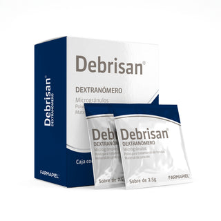 Debrisan Polvo Cicatrizante con Dextranómero para Heridas | Indicado para Pie Diabético y Úlceras | 10 Sobres de 2.5g