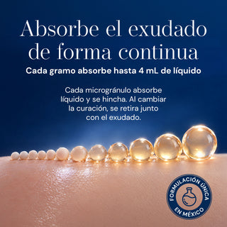 Debrisan Polvo Cicatrizante con Dextranómero para Heridas | Indicado para Pie Diabético y Úlceras | 10 Sobres de 2.5g