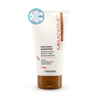 Meladermic Crema Corporal Despigmentante | Aclara Manchas en Manos, Codos, Axilas, Ingle, Rodillas y Cuello | Hidratación Profunda | 150 g