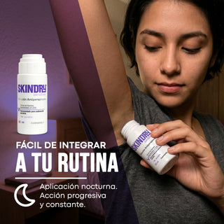SKINDRY Antitranspirante Pack | Piel Normal y Sensible | Control de Hiperhidrosis | 48h y 72h de Protección para Axilas, Manos, Pies, Frente y Cuero Cabelludo | 20 ml