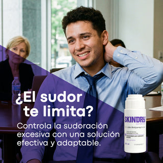 SKINDRY Antitranspirante Pack | Piel Normal y Sensible | Control de Hiperhidrosis | 48h y 72h de Protección para Axilas, Manos, Pies, Frente y Cuero Cabelludo | 20 ml