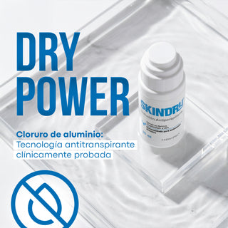SKINDRY Antitranspirante | Control de Hiperhidrosis | 72h de Protección para Axilas, Manos, Pies, Frente y Cuero Cabelludo | 35 ml