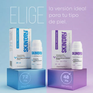 SKINDRY Antitranspirante Sensitive | Pieles Sensibles | Control de Hiperhidrosis | 48h de Protección para Axilas, Manos, Pies, Frente y Cuero Cabelludo | 20 ml