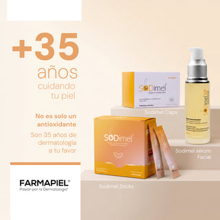 SODimel Sticks | Defensa Antioxidante y Protección Celular | Formato Soluble con Extracto de Melón y Sin Azúcar | 30 Unidades