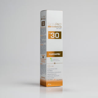 SKINPRO Gel con Color FPS 30 | Melanina en Microesponjas | Protección UVA/UVB y Luz Azul con Efecto Mate | 50g