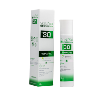 SKINPRO Gel Protector Solar Facial FPS 30 | Melanina en Microesponjas | Protección UVA/UVB y Luz Azul con Acabado Mate | 50g