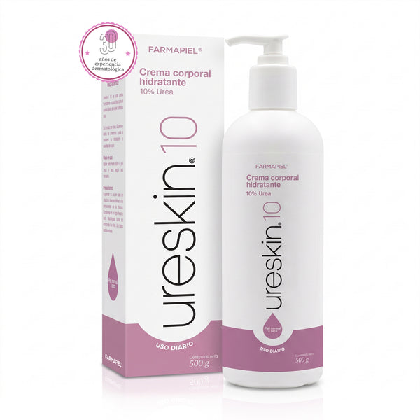 URESKIN Crema Corporal Emoliente para Piel Seca | 10% de Urea | Prevención y Tratamiento de Dermatitis Atópica, Psoriasis y Xerosis | 500g
