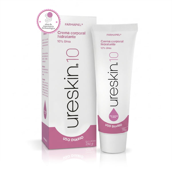 URESKIN Crema Corporal Emoliente para Piel Seca | 10% de Urea | Prevención y Tratamiento de Dermatitis Atópica, Psoriasis y Xerosis | 250g