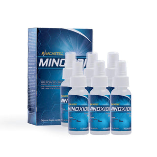 Anacastel - Minoxidil 5% - Tratamiento Anticaída - 6 unidades - 60ml - Tienda Farmapiel